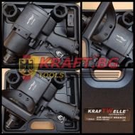 Гайковерт 1 цол 2000nm с вложки KrafT - Професионален