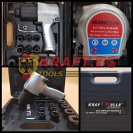 Пневматичен гайковерт 1/2" 1200nm с ударни вложки KrafT