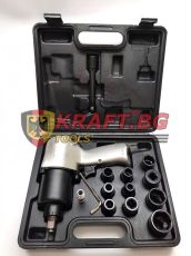 Пневматичен гайковерт 1/2" 1200nm с ударни вложки KrafT