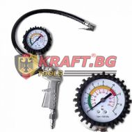Пневматичен гайковерт + инструменти KRAFT - 27 части в куфар