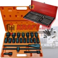 Куфар с инструменти за камион + Накрайници 41 части KraftRoyaL