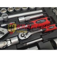Куфар с инструменти 108 части - Гедоре KrafT RoyaL+ Фенер + Поялник + Мултицед