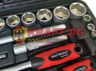 Куфар с инструменти 108 части - Гедоре KrafT RoyaL+ Фенер + Поялник + Мултицед
