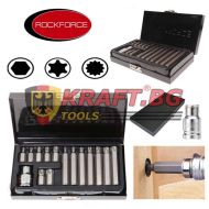 Комплект Накрайници - битове RockForce 10мм -TORX 15 части