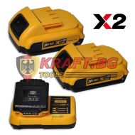 Ударен Винтоверт KRAFT 36V + 111 части + 2 батерии + Зарядно + LED Фенер