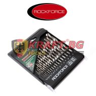 Свредла За Метал HSS - 19 броя Rock Force