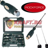 КОМПЛЕКТ ОТВЕРТКИ С ТЕЛЕСКОПИЧЕН МАГНИТ 8 ЧАСТИ ROCKFORCE