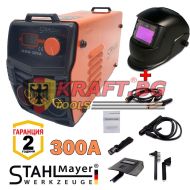 Инверторен Електрожен Stahl Mayer 300А + Заваръчен Шлем
