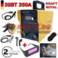 Инверторен Електрожен IGBT 350A KrafT RoyaL + Заваръчни Очила