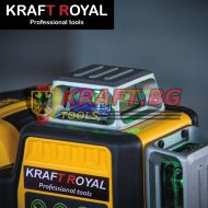 Лазерен Нивелир 3D с 16 линии 360° KrafT Royal + 2 батерии и зарядно