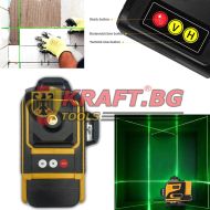 4D Лазерен Нивелир KrafT RoyaL с 16 линии - самонивелиращ се - зелен лазер