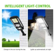 Соларна лампа със 89 COB LED диода с 3 режима, сензор за движение и фотоклетка, дистанционно
