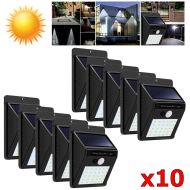 10 броя СОЛАРНИ LED ЛАМПИ СЪС СЕНЗОР ЗА ДВИЖЕНИЕ 40 LED