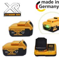 Ударен Винтоверт KrafT Royal 36V + 111 части + 2 батерии + Зарядно + LED Фенер