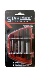 КОМПЛЕКТ ЕКСТРАКТОРИ ЗА БОЛТОВЕ STAHLMAYER  М3- М22 ,  6 ЧАСТИ