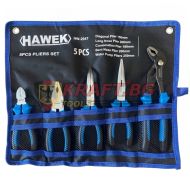 Професионален комплект клещи 5 части  HAWEK