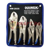 Комплект клещи чираци, 4 части HAWEK , HW-2035