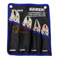 Комплект клещи чираци, 4 части HAWEK , HW-2035