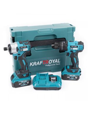 Безчеткови Акумулаторни Винтоверт и Гайковерт 36V-8Ah KraftRoyal