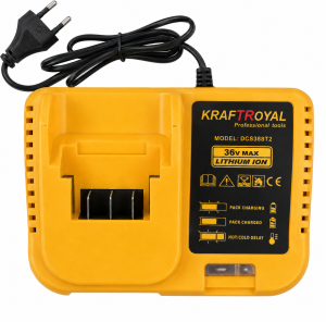 Комплект 4 в 1 KraftRoyal 36V – Перфоратор SDS+, Ъглошлайф 125 мм, Гайковерт 850Nm и Винтоверт с 3 Батерии 8Ah в Куфар