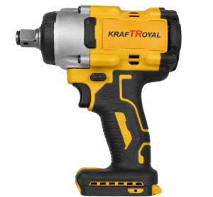 Комплект 4 в 1 KraftRoyal 36V – Перфоратор SDS+, Ъглошлайф 125 мм, Гайковерт 850Nm и Винтоверт с 3 Батерии 8Ah в Куфар